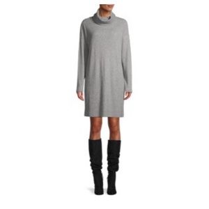 NWT Time and Tru gray cowl neck dress